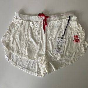 Psycho Bunny Model Woman White Shorts Med Lounge